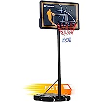 7-WIN.MAX Portable Basketball Hoop Goal System 4.8-10ft Adjustable 44in Backboard for Kids/Adults Indoor Outdoor