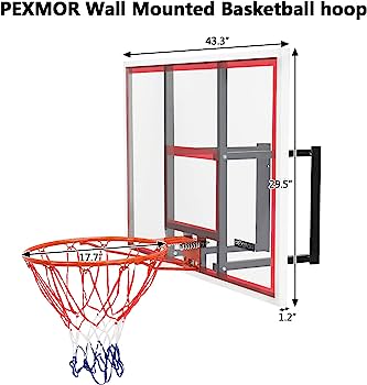 7-WIN.MAX Portable Basketball Hoop Goal System 4.8-10ft Adjustable 44in Backboard for Kids/Adults Indoor Outdoor