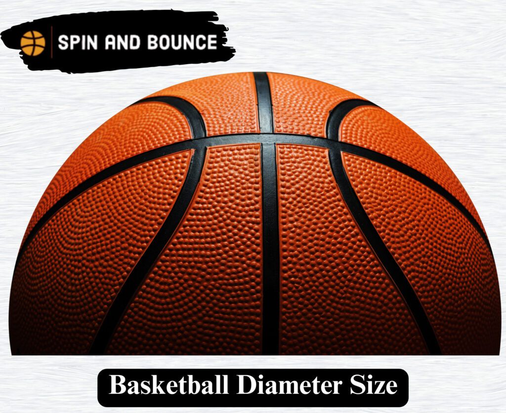 Basketball diameter size