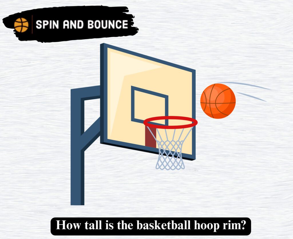 How tall is the basketball hoop rim?