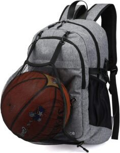 adorence Basketball Backpack with Ball Compartment(Ball Net, Water Resist) Soccer Bag/Volleyball Backpack 