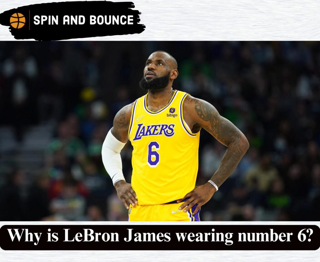 Why is LeBron James wearing number 6?