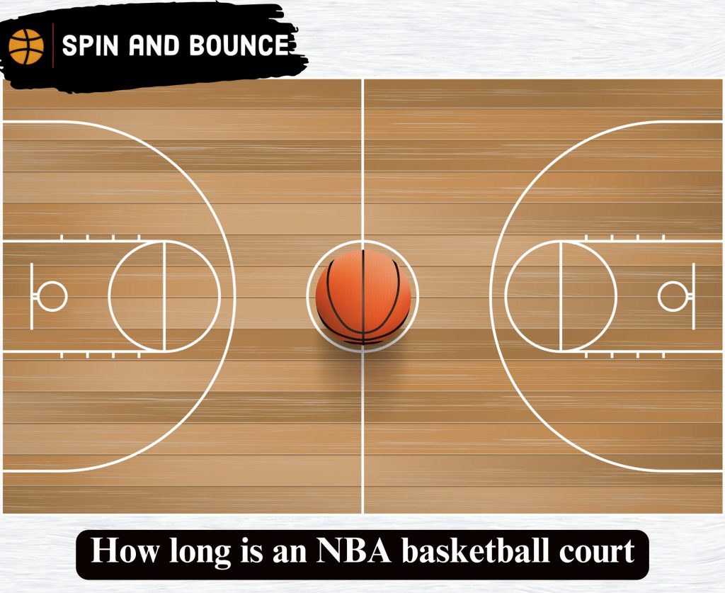 How long is an NBA basketball court