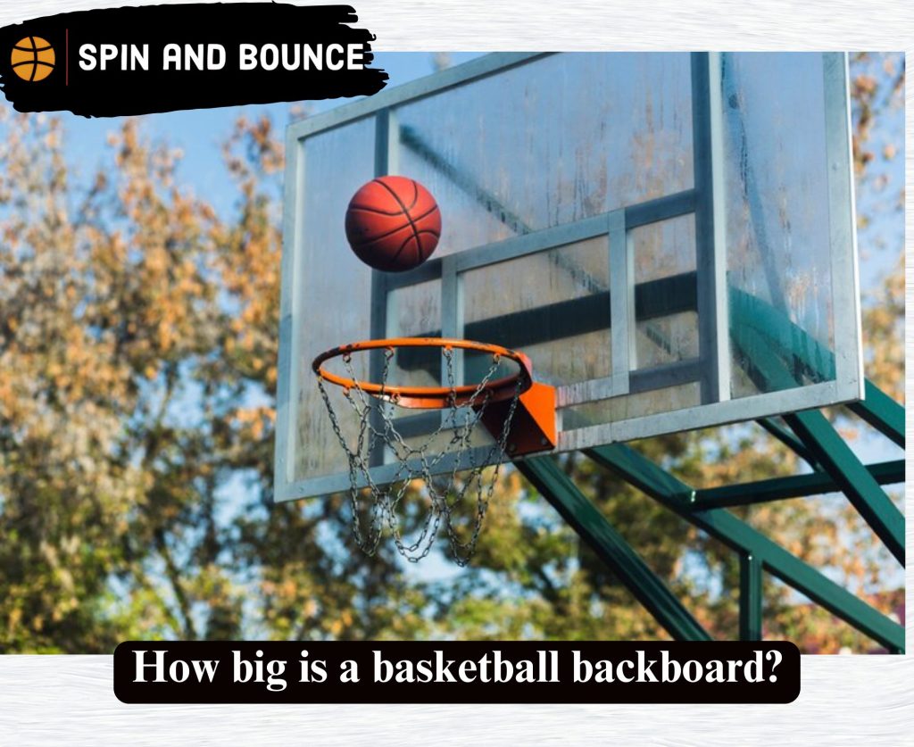 How big is a basketball backboard?